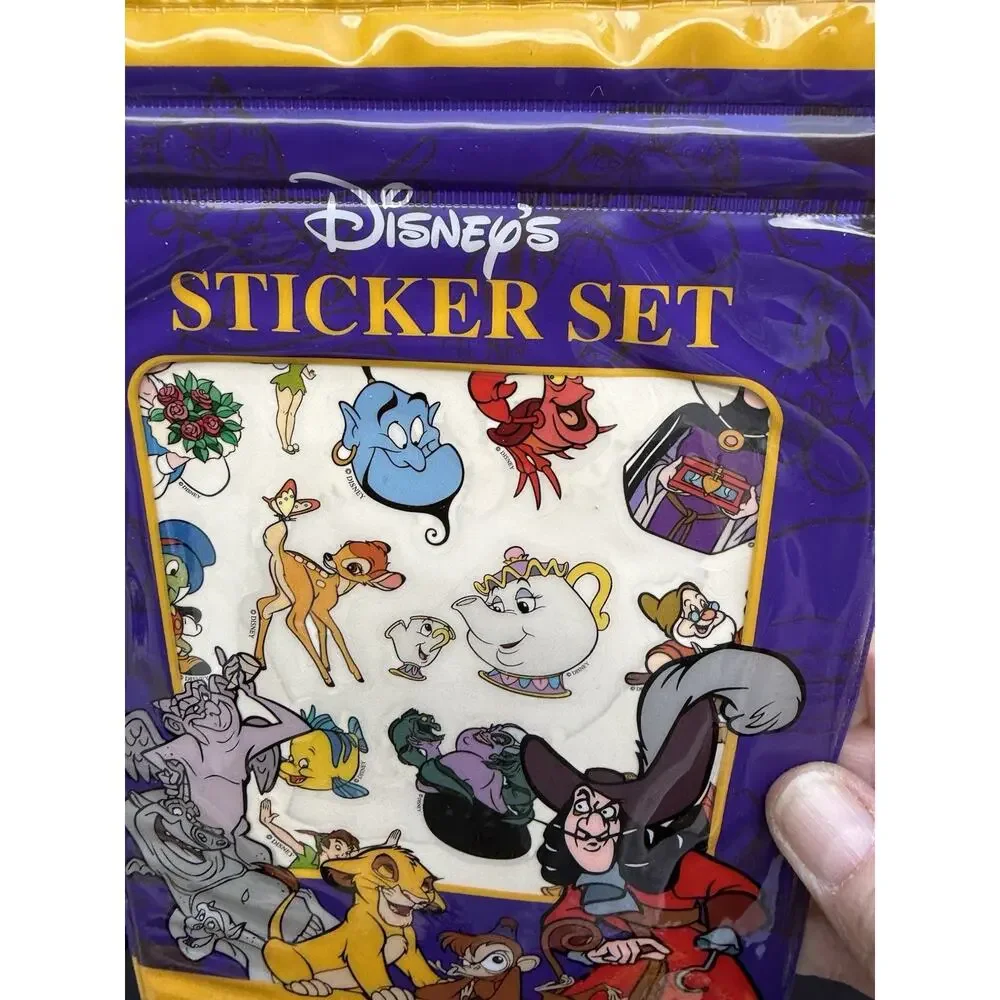NEW Vintage 1990’s Rare Disney Store Classic Sticker Set Unopened Brand New!